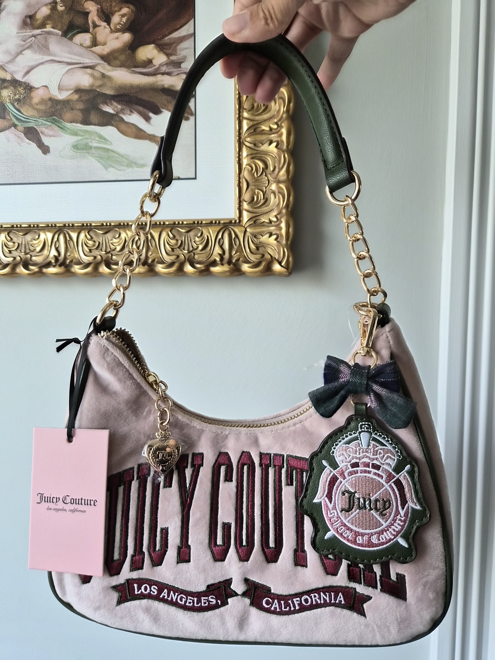 Juicy Couture University Shoulder Bag with Wallet Set